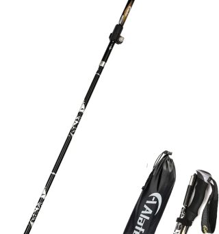 Aluminum Collapsible Ultralight Travel Trekking Hiking Pole for Men and Women